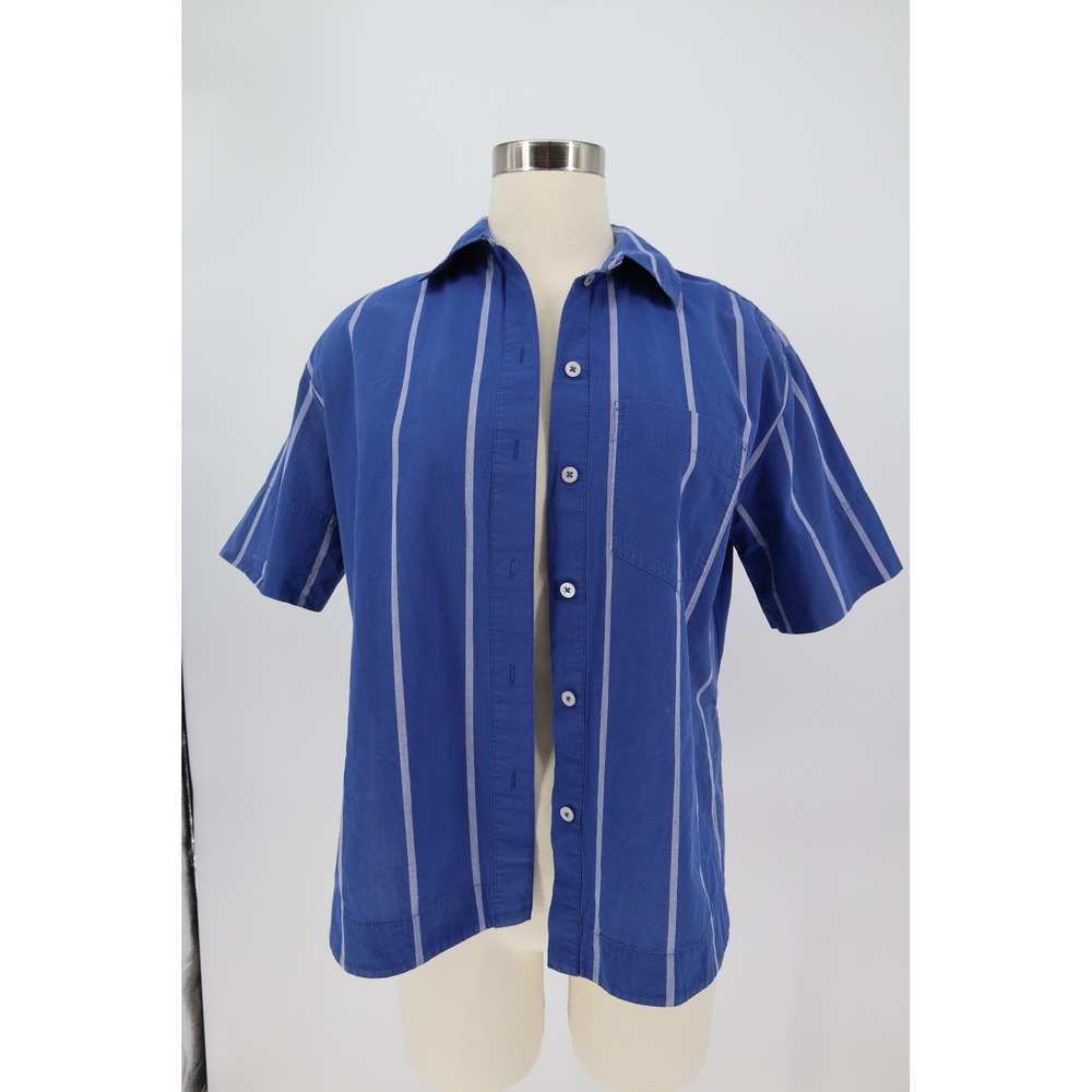 Madewell Oversized Boxy Shirt Size XS Cotton Poplin Button Front GUC